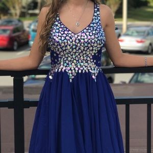 Royal Blue Homecoming Dress